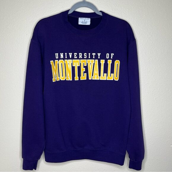 Vintage Champion University of Montevallo Purple Gold Sweatshirt Unisex Medium - Picture 10 of 10